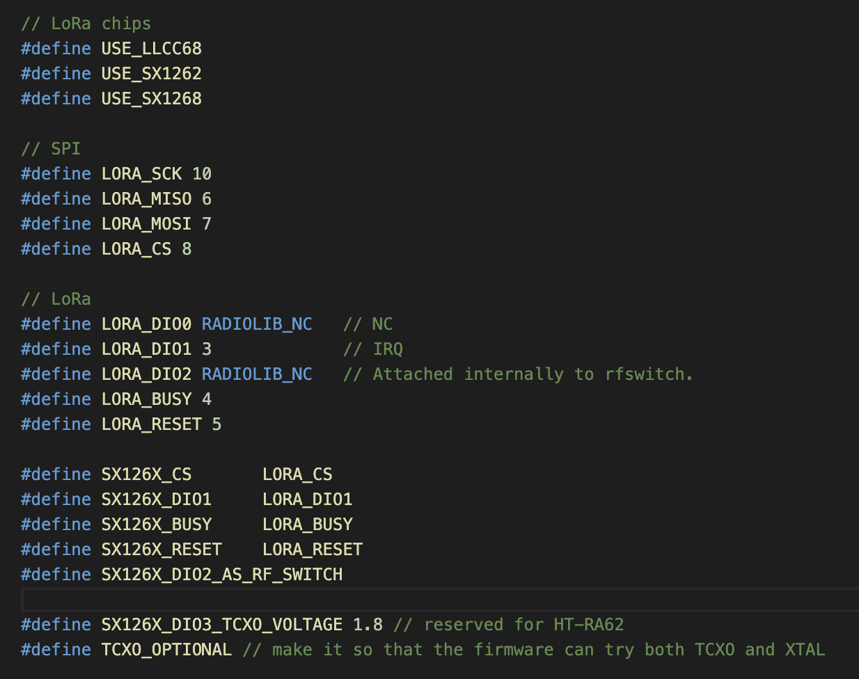 一个典型的 variants 文件内容
