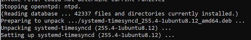 卸载 systemd-sysv 时的终端输出