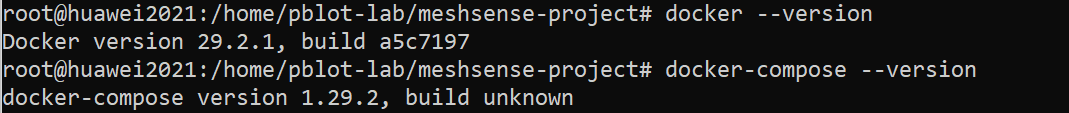 验证 Docker 和 Docker Compose 版本