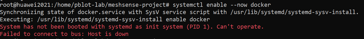 执行 systemctl enable --now docker 后出现 systemd 错误