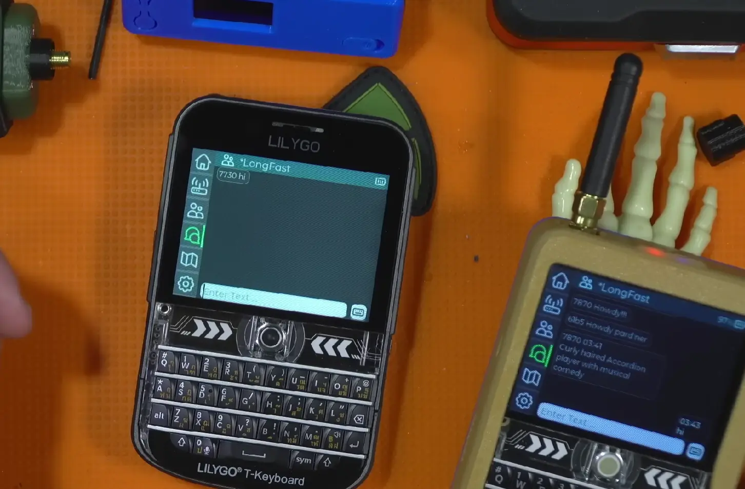 Meshtastic 新 UI(曾称为 fancyUI)在 Lilygo T-Deck 运行效果