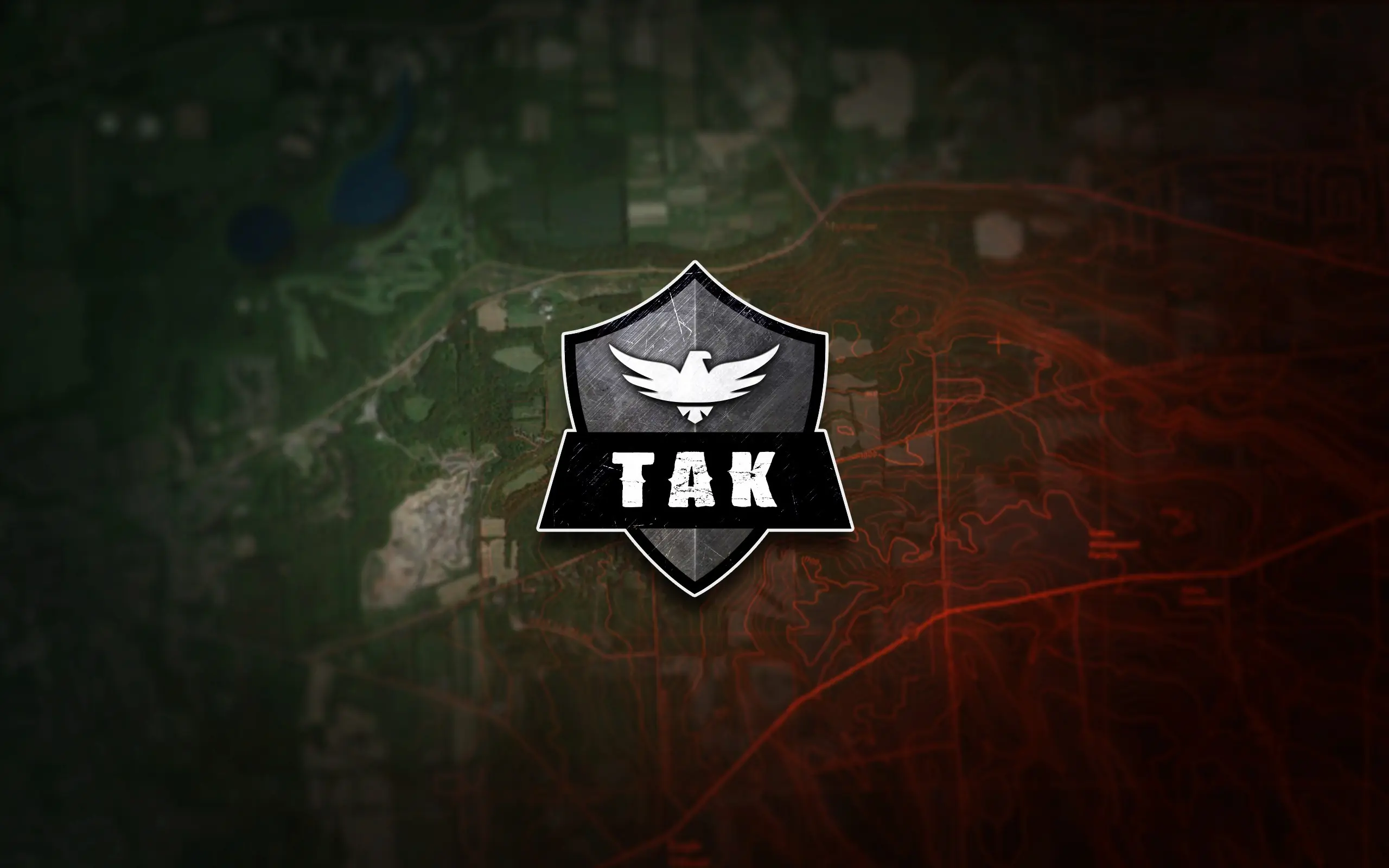 TAK 标识与地图背景示意