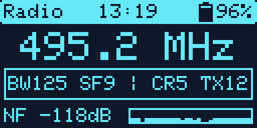 WhisperOS 射频界面蓝色主题