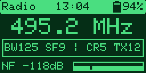WhisperOS 射频界面绿色主题